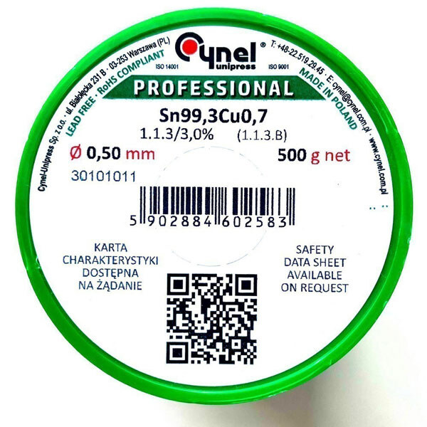 Припой SN99C-0.5/0.5 - № 1 Припой SN99C-0.5/0.5 - № 1