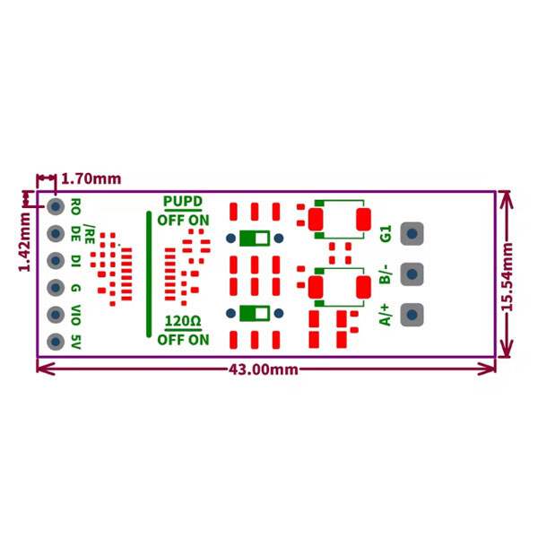 Перетворювач інтерфейсів ISORS485 Module V1 - № 2 Перетворювач інтерфейсів ISORS485 Module V1 - № 2