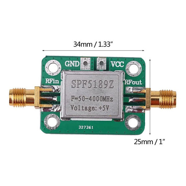 РЧ підсилювач SPF5189Z LNA RF Amplifier - № 1 РЧ підсилювач SPF5189Z LNA RF Amplifier - № 1