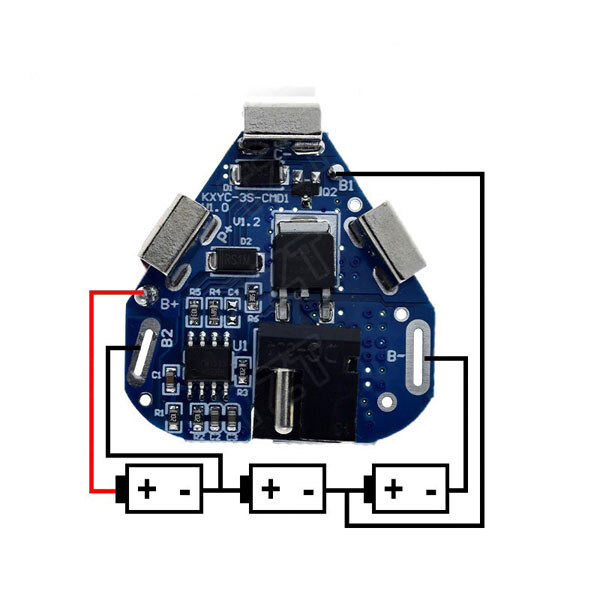Модуль контролю заряда аккумулятора 18650 3S 6A BLUE Battery Protection Board - № 2 Модуль контролю заряда аккумулятора 18650 3S 6A BLUE Battery Protection Board - № 2