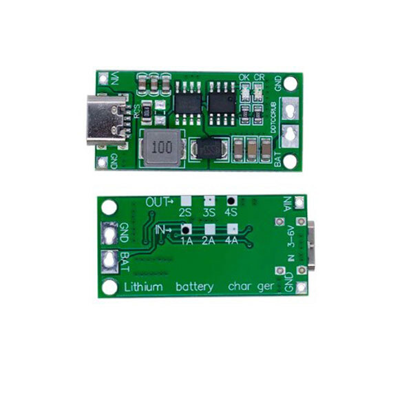 Модуль контролю заряда аккумулятора Multi-Cell 4S 1A Type-C Li-Ion Charger - № 1 Модуль контролю заряда аккумулятора Multi-Cell 4S 1A Type-C Li-Ion Charger - № 1