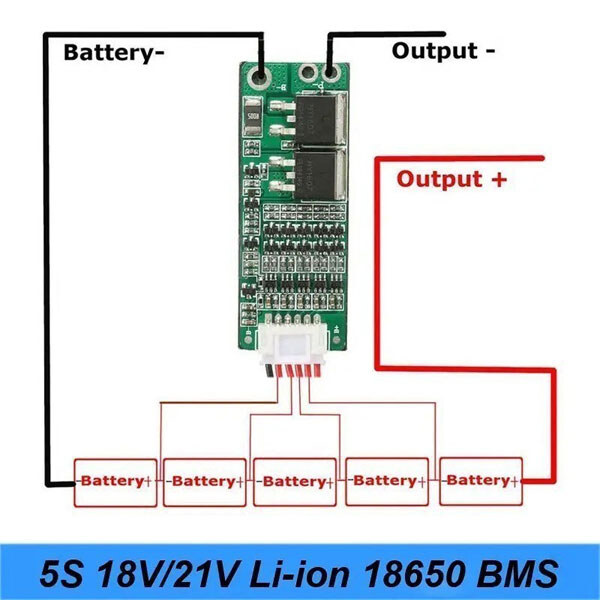 Модуль контроля заряда аккумулятора 18650 5S 15A Battery Protection Board - № 2 Модуль контроля заряда аккумулятора 18650 5S 15A Battery Protection Board - № 2