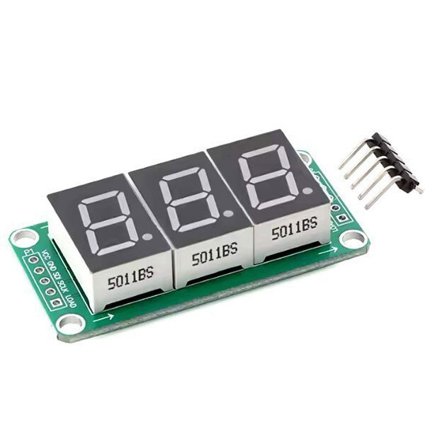Светодиодный индикатор трехсимвольный 0.5 inch 74HC595 Static Drive LED 3bit - № 1 Светодиодный индикатор трехсимвольный 0.5 inch 74HC595 Static Drive LED 3bit - № 1