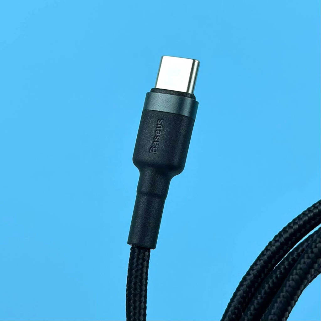 USB кабель Baseus CATKLF-E91 Cafule, Type-C, 1.0 м., Черный - № 3 USB кабель Baseus CATKLF-E91 Cafule, Type-C, 1.0 м., Черный - № 3