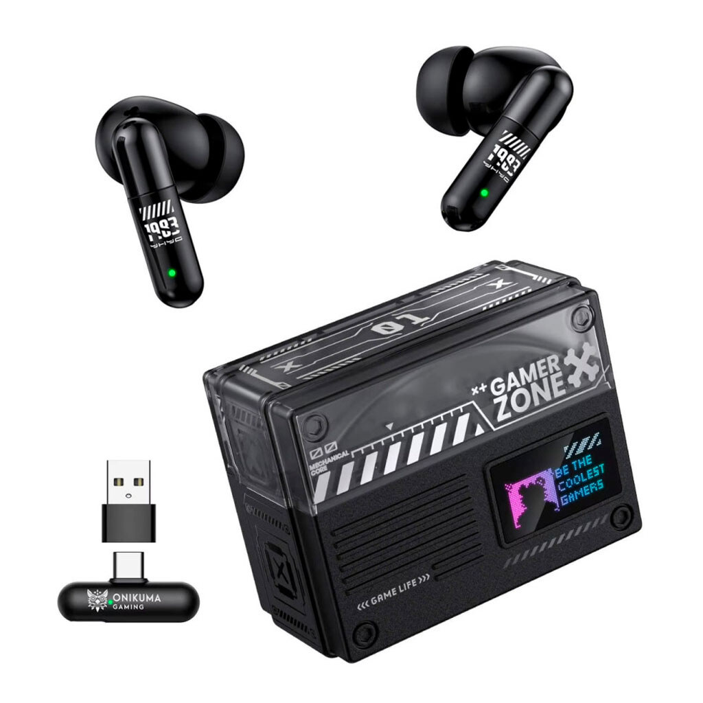 Bluetooth-гарнітура Onikuma TX602 Game, Стерео, Чорний - № 1 Bluetooth-гарнітура Onikuma TX602 Game, Стерео, Чорний - № 1