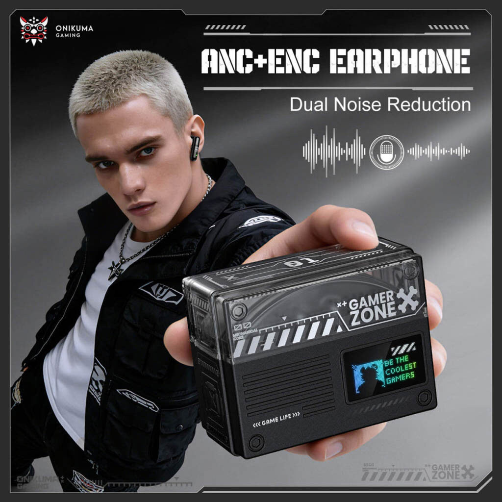 Bluetooth-гарнітура Onikuma TX602 Game, Стерео, Чорний - № 3 Bluetooth-гарнітура Onikuma TX602 Game, Стерео, Чорний - № 3