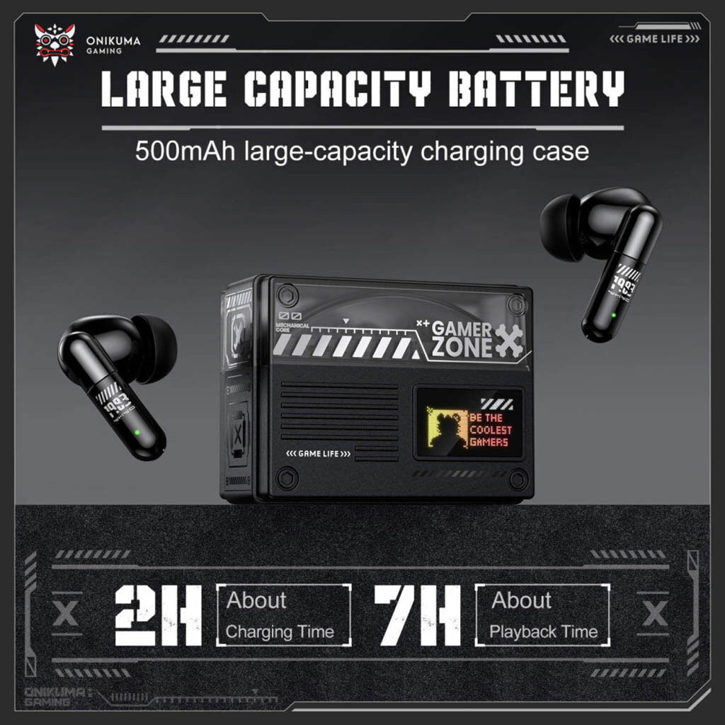 Bluetooth-гарнітура Onikuma TX602 Game, Стерео, Чорний - № 5 Bluetooth-гарнітура Onikuma TX602 Game, Стерео, Чорний - № 5