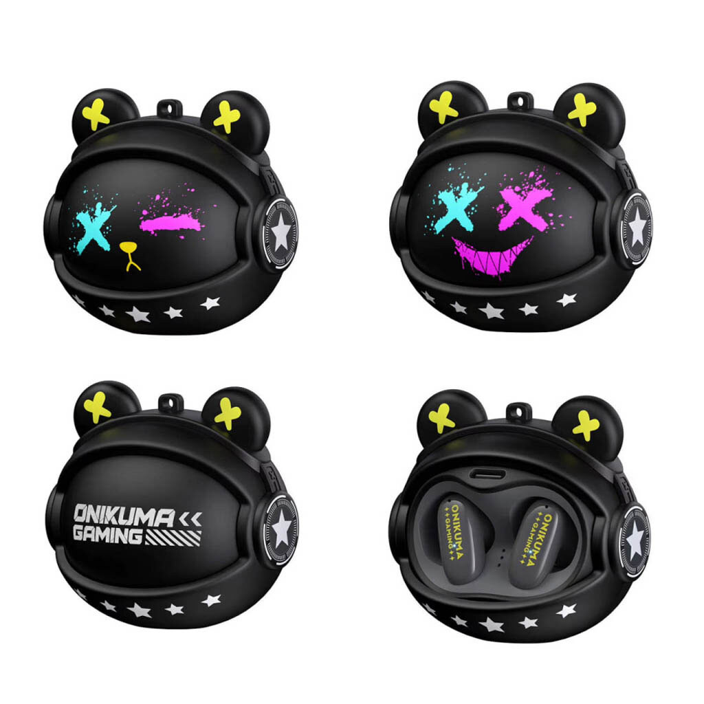 Bluetooth-гарнітура Onikuma TX603 Spase Bear, Стерео, Чорний - № 2 Bluetooth-гарнітура Onikuma TX603 Spase Bear, Стерео, Чорний - № 2