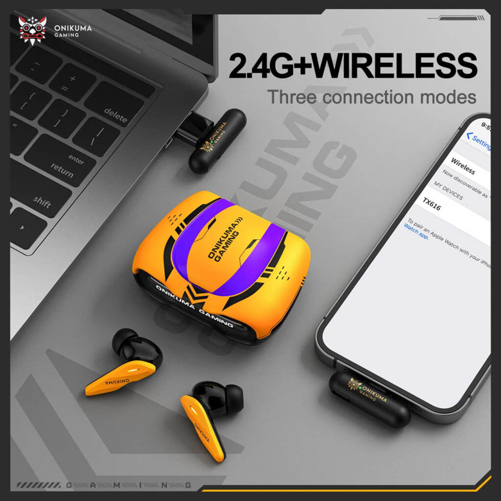 Bluetooth-гарнітура Onikuma TX616 Game, Стерео, Чорний - № 6 Bluetooth-гарнітура Onikuma TX616 Game, Стерео, Чорний - № 6