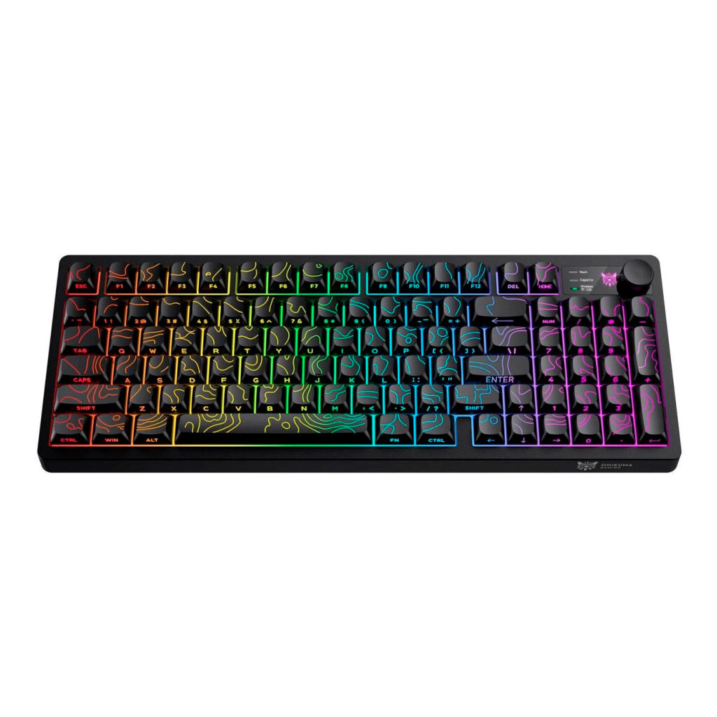 Клавиатура Onikuma MT902 Gaming Topographic Dynamic, Черный - № 1 Клавиатура Onikuma MT902 Gaming Topographic Dynamic, Черный - № 1