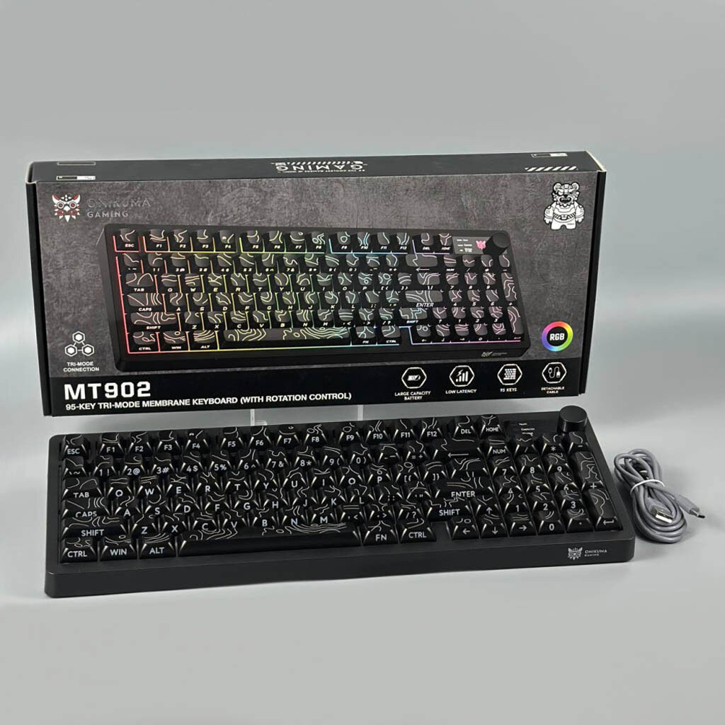 Клавиатура Onikuma MT902 Gaming Topographic Dynamic, Черный - № 9 Клавиатура Onikuma MT902 Gaming Topographic Dynamic, Черный - № 9