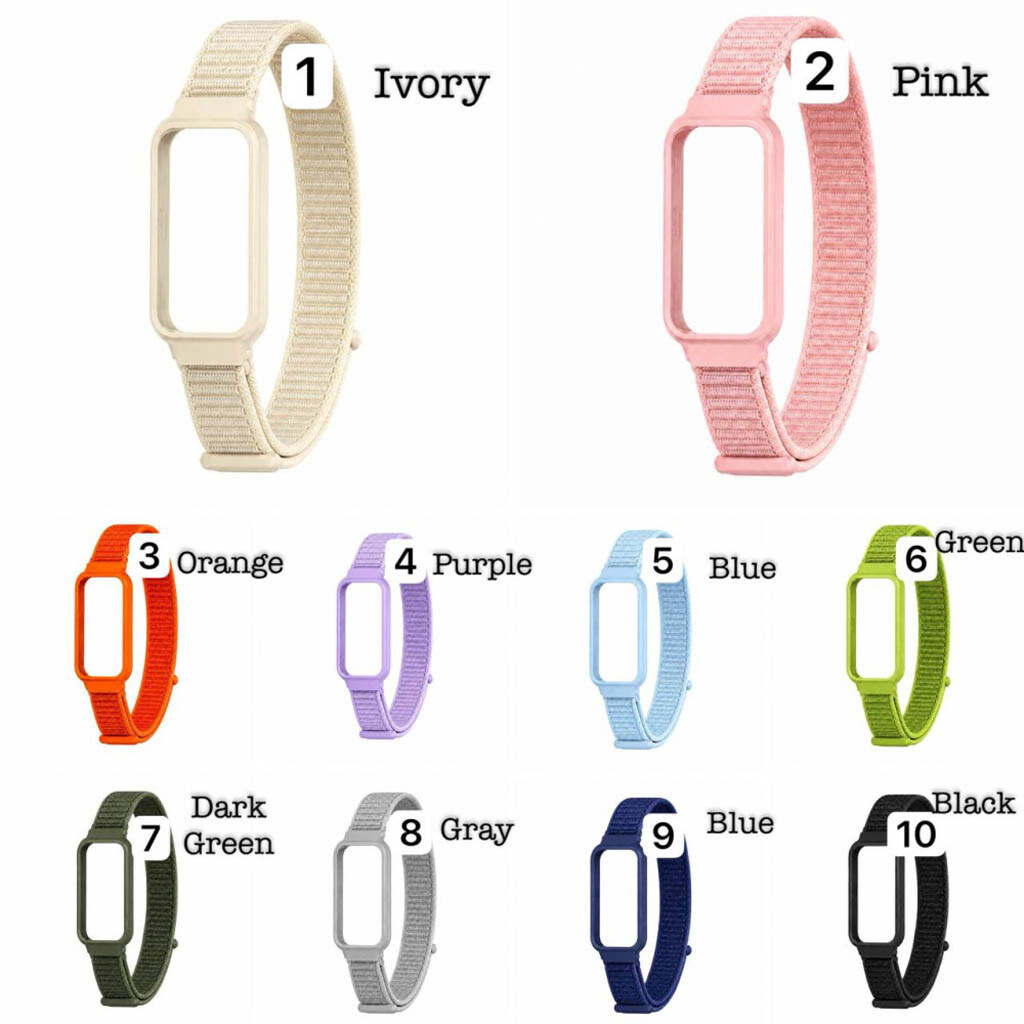 Ремешок Xiaomi Mi Band 9 Active, Nylon Loop, Ivory, Бежевый - № 9 Ремешок Xiaomi Mi Band 9 Active, Nylon Loop, Ivory, Бежевый - № 9
