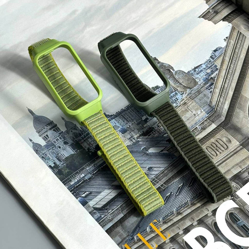 Ремешок Xiaomi Mi Band 9 Active, Nylon Loop, Оранжевый - № 4 Ремешок Xiaomi Mi Band 9 Active, Nylon Loop, Оранжевый - № 4
