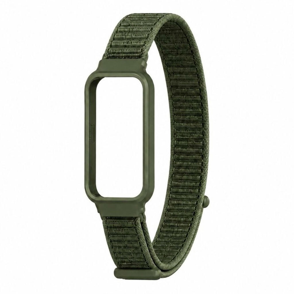 Ремешок Xiaomi Mi Band 9 Active, Nylon Loop, Dark Green, Зеленый - № 1 Ремешок Xiaomi Mi Band 9 Active, Nylon Loop, Dark Green, Зеленый - № 1