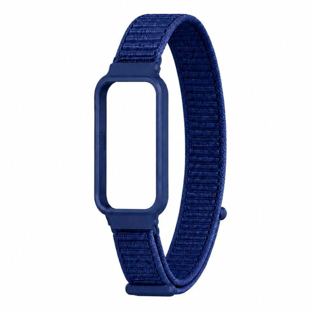 Ремешок Xiaomi Mi Band 9 Active, Nylon Loop, Dark Blue, Синий - № 1 Ремешок Xiaomi Mi Band 9 Active, Nylon Loop, Dark Blue, Синий - № 1