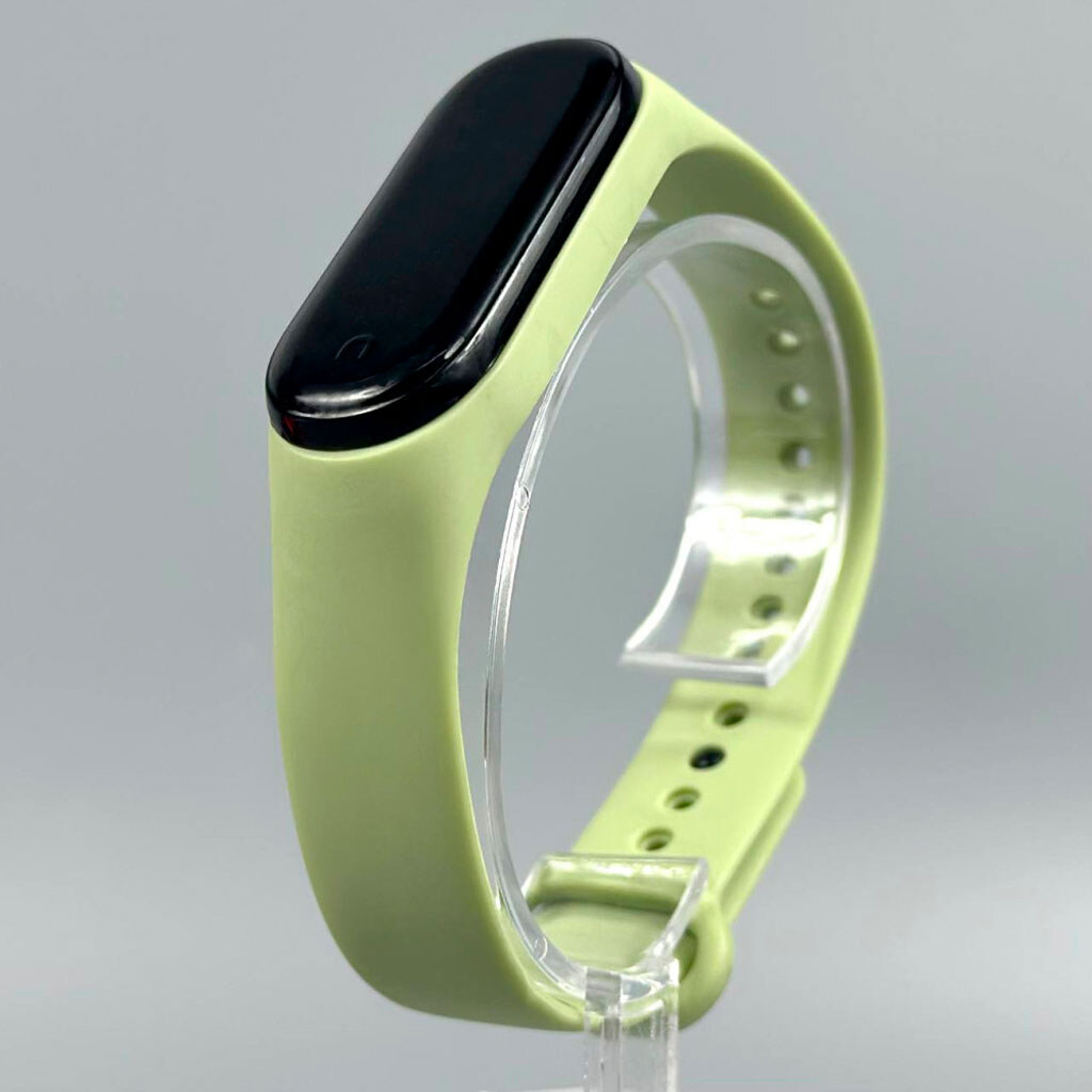 Ремешок Xiaomi Mi Band 3 / Mi Band 4, Silicone Band, Light Green, Зеленый - № 1 Ремешок Xiaomi Mi Band 3 / Mi Band 4, Silicone Band, Light Green, Зеленый - № 1