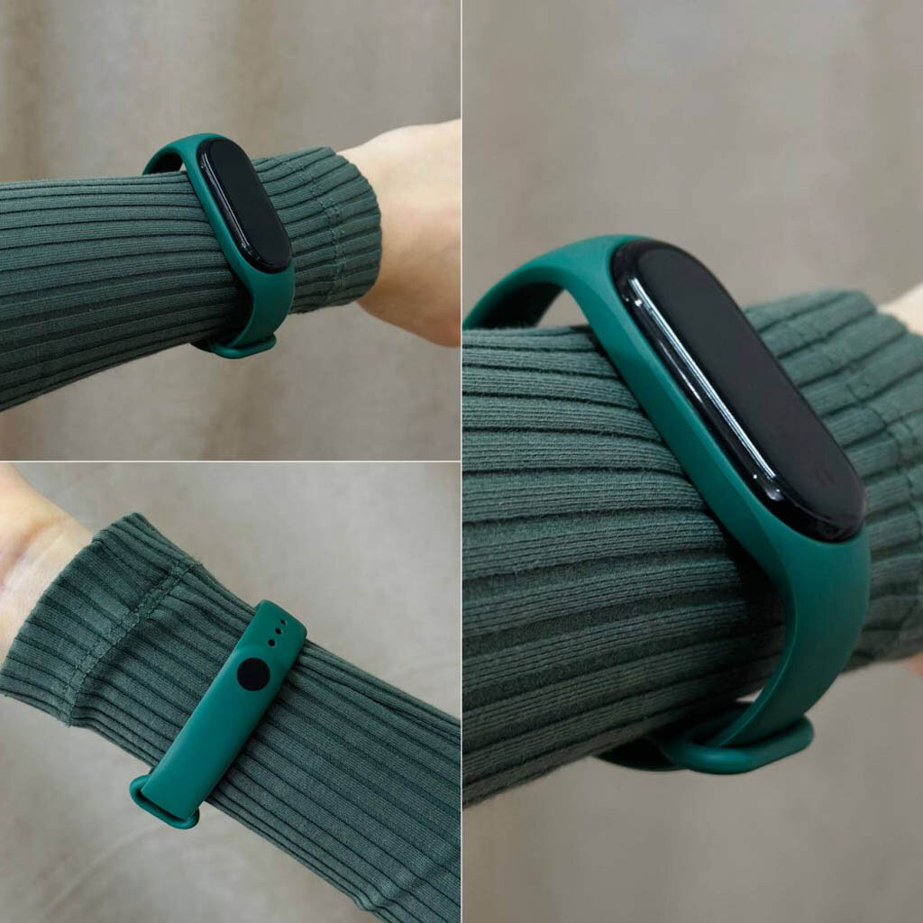 Ремешок Xiaomi Mi Band 3 / Mi Band 4, Silicone Band, Light Green, Зеленый - № 8 Ремешок Xiaomi Mi Band 3 / Mi Band 4, Silicone Band, Light Green, Зеленый - № 8
