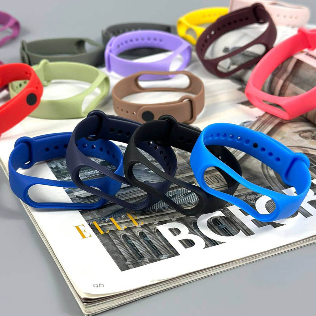 Ремешок Xiaomi Mi Band 3 / Mi Band 4, Silicone Band, Bright Pink, Розовый - № 3 Ремешок Xiaomi Mi Band 3 / Mi Band 4, Silicone Band, Bright Pink, Розовый - № 3
