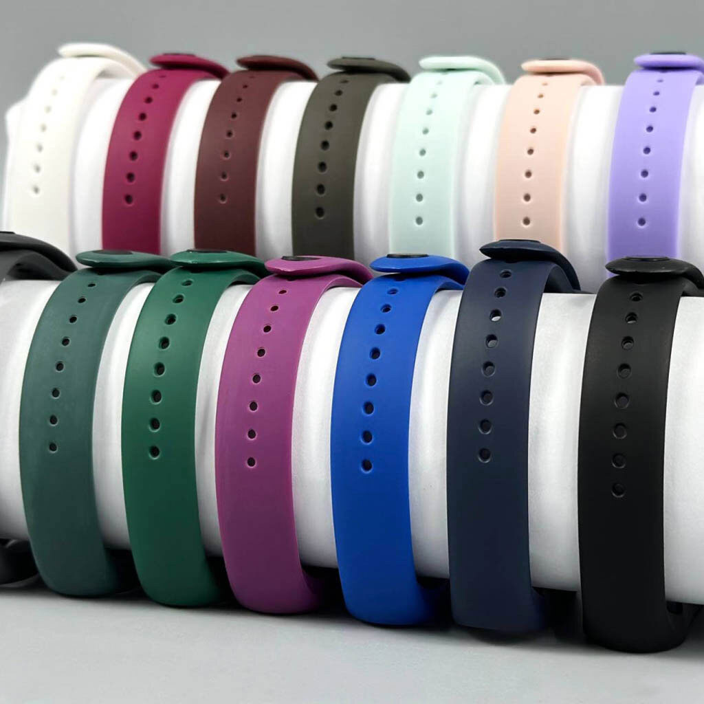Ремешок Xiaomi Mi Band 7, Silicone Band, Dark Green, Зеленый - № 2 Ремешок Xiaomi Mi Band 7, Silicone Band, Dark Green, Зеленый - № 2
