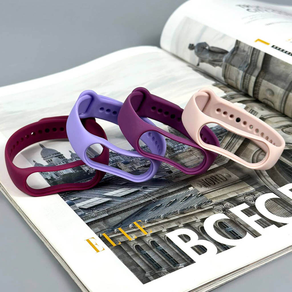 Ремешок Xiaomi Mi Band 7, Silicone Band, Dark Green, Зеленый - № 4 Ремешок Xiaomi Mi Band 7, Silicone Band, Dark Green, Зеленый - № 4