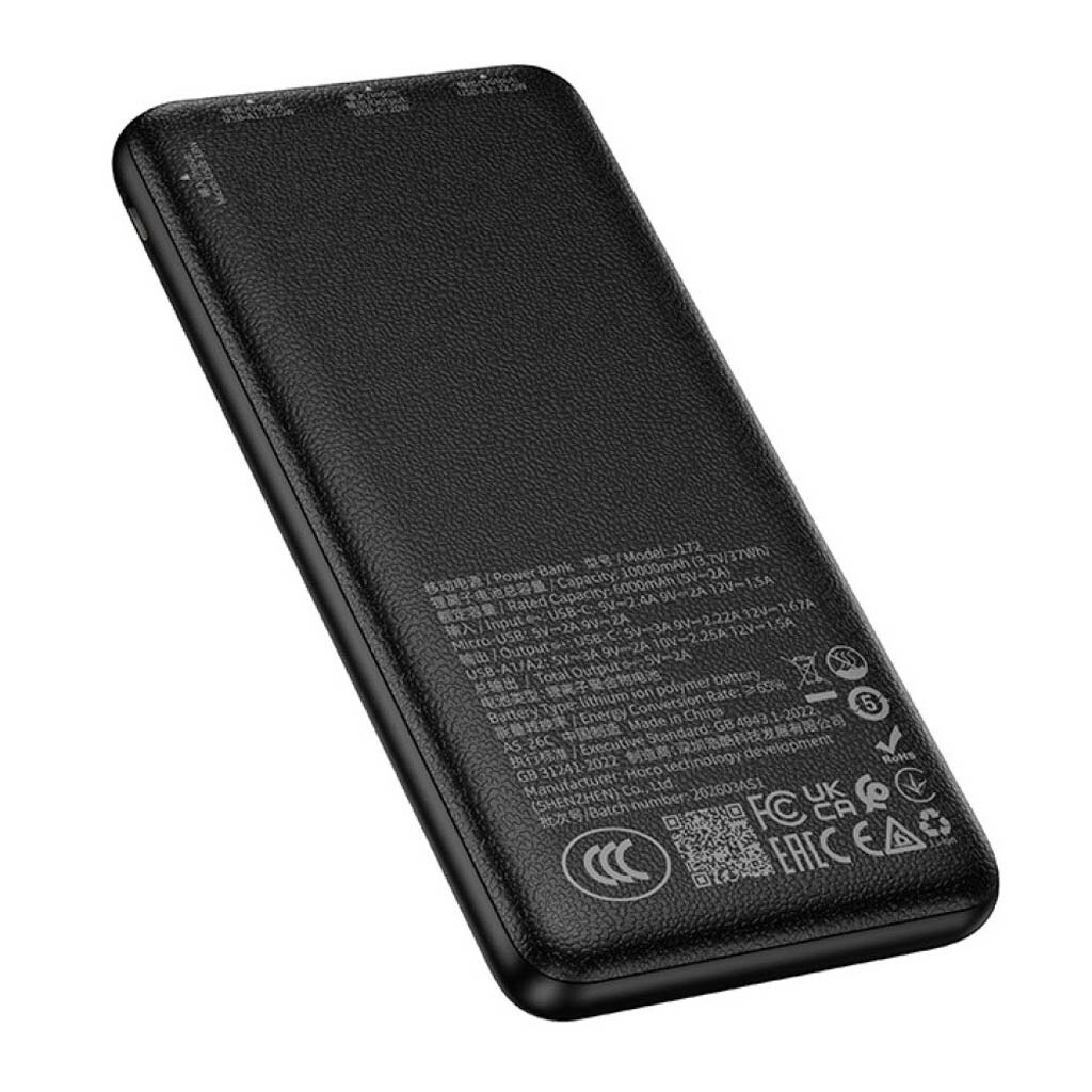 Портативная батарея (Power Bank) Hoco J172 Precision, 10000 mAh, Черный - № 3 Портативная батарея (Power Bank) Hoco J172 Precision, 10000 mAh, Черный - № 3