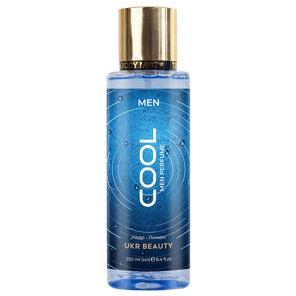 Вода душистая для тела мужская UKR BEAUTY Cool, 250 мл - № 1 Вода душистая для тела мужская UKR BEAUTY Cool, 250 мл - № 1