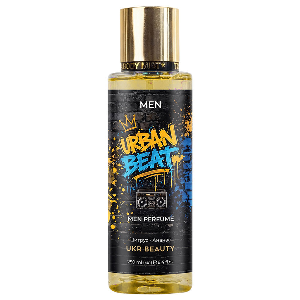 Вода душистая для тела мужская UKR BEAUTY Urban Beat, 250 мл - № 1 Вода душистая для тела мужская UKR BEAUTY Urban Beat, 250 мл - № 1
