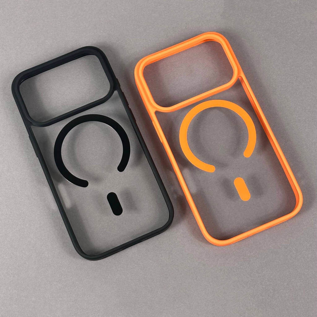 Чехол (накладка) Apple iPhone 14, Cristal Case Guard, MagSafe, Оранжевый - № 3 Чехол (накладка) Apple iPhone 14, Cristal Case Guard, MagSafe, Оранжевый - № 3