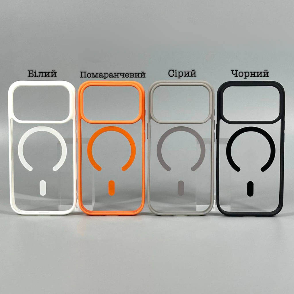 Чехол (накладка) Apple iPhone 14, Cristal Case Guard, MagSafe, Оранжевый - № 8 Чехол (накладка) Apple iPhone 14, Cristal Case Guard, MagSafe, Оранжевый - № 8