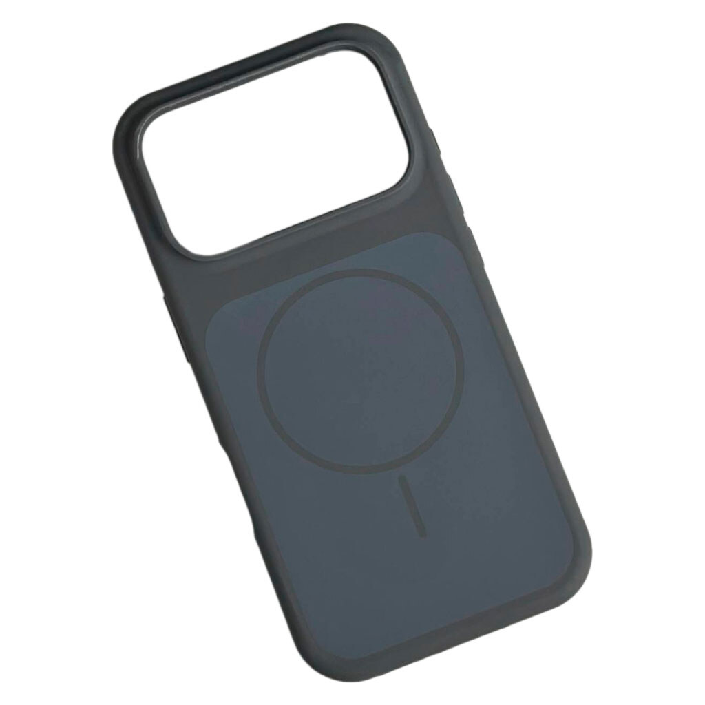 Чохол (накладка) Apple iPhone 14, Air Beats Two Colors, Dark Gray, MagSafe, Сірий - № 1 Чохол (накладка) Apple iPhone 14, Air Beats Two Colors, Dark Gray, MagSafe, Сірий - № 1