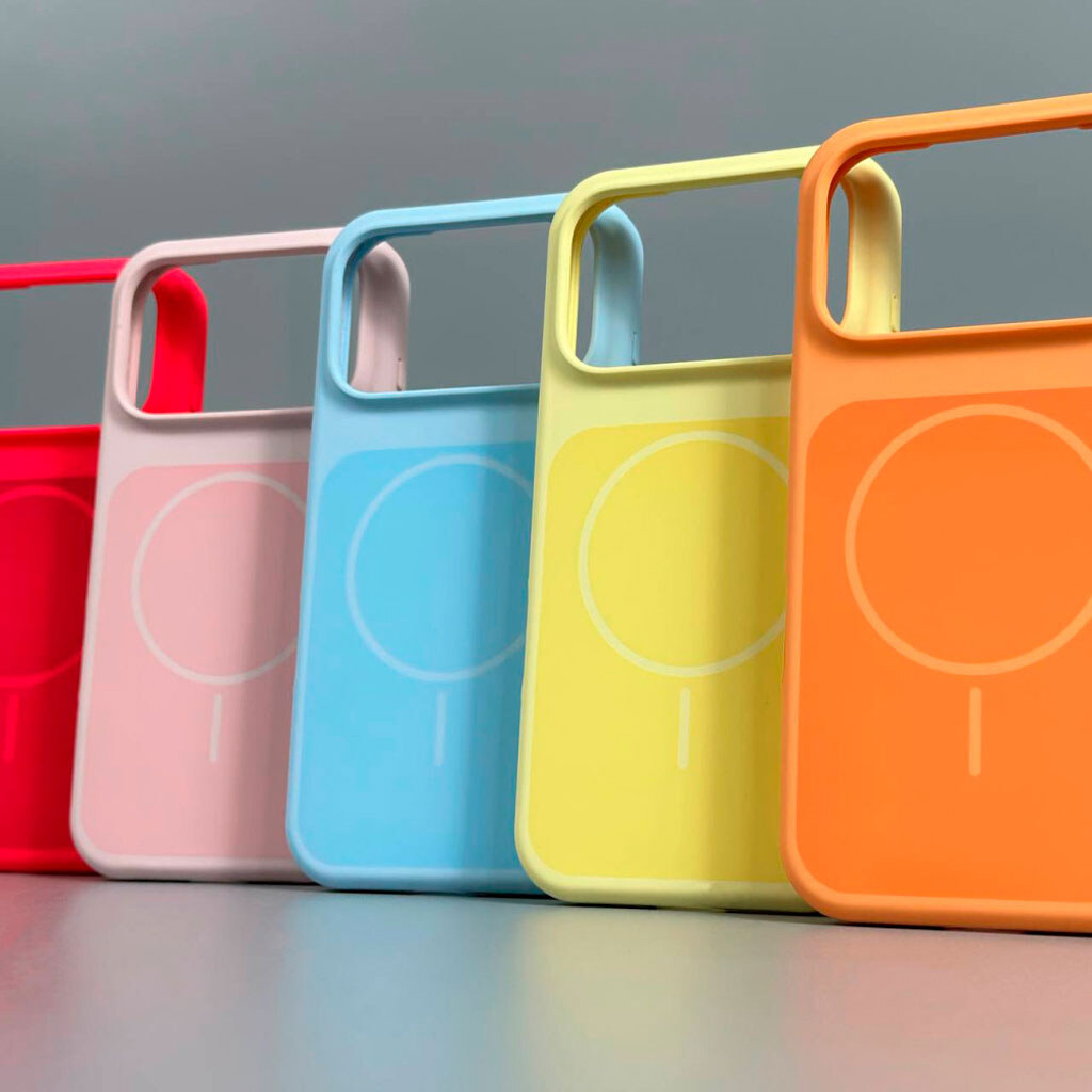 Чехол (накладка) Apple iPhone 14, Air Beats Two Colors, MagSafe, Rose, Розовый - № 5 Чехол (накладка) Apple iPhone 14, Air Beats Two Colors, MagSafe, Rose, Розовый - № 5
