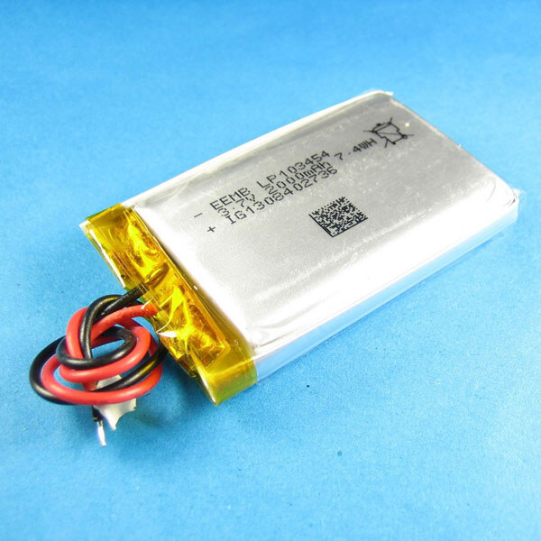 Акумулятор літієвий LP103454-PCM-LD, 10 x 54 x 34 мм. - № 1 Акумулятор літієвий LP103454-PCM-LD, 10 x 54 x 34 мм. - № 1