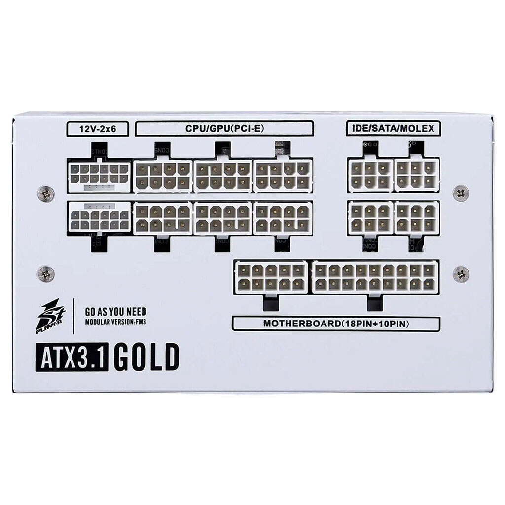 Блок питания для корпусов 1stPlayer HA-1000BA4, Белый - № 5 Блок питания для корпусов 1stPlayer HA-1000BA4, Белый - № 5