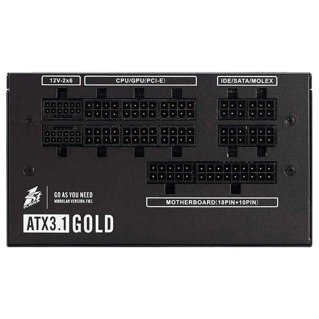 Блок живлення для корпусів 1stPlayer HA-1200BA4, Чорний - № 6 Блок живлення для корпусів 1stPlayer HA-1200BA4, Чорний - № 6