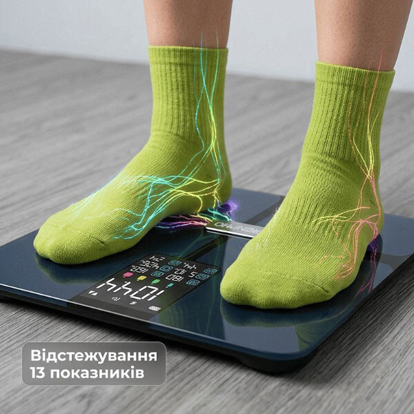 Ваги для підлоги RENPHO Elis 2X Body Fat Scale, Чорний - № 7 Ваги для підлоги RENPHO Elis 2X Body Fat Scale, Чорний - № 7
