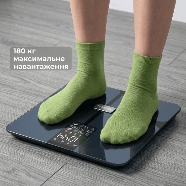Ваги для підлоги RENPHO Elis 2X Body Fat Scale, Чорний - № 9 Ваги для підлоги RENPHO Elis 2X Body Fat Scale, Чорний - № 9