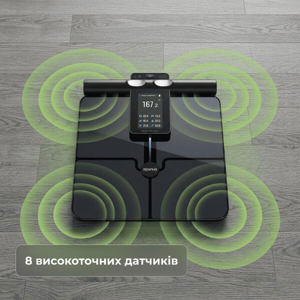 Ваги для підлоги RENPHO MorphoScan Nova Body Composition Scale, Синій - № 8 Ваги для підлоги RENPHO MorphoScan Nova Body Composition Scale, Синій - № 8