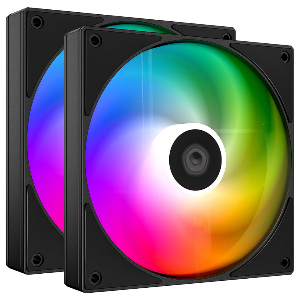 Вентилятор ID-Cooling AS-140-ARGB-K Duet, Черный - № 1 Вентилятор ID-Cooling AS-140-ARGB-K Duet, Черный - № 1