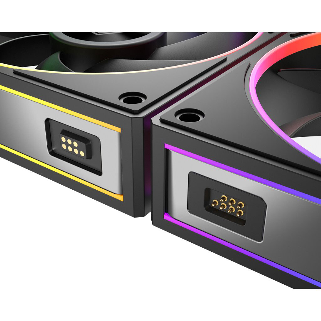 Вентилятор ID-Cooling MF-1230-ARGB-K Trio, Чорний - № 10 Вентилятор ID-Cooling MF-1230-ARGB-K Trio, Чорний - № 10