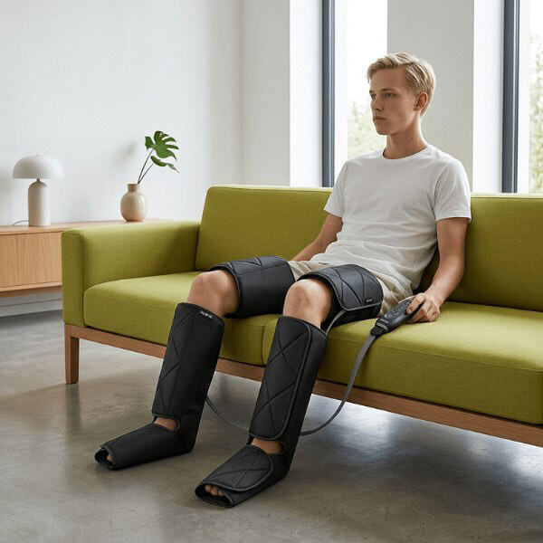Компрессионный массажер для ног RENPHO Foot Calf and Thigh Air Massager RP-ALM079H-BK, Черный - № 3 Компрессионный массажер для ног RENPHO Foot Calf and Thigh Air Massager RP-ALM079H-BK, Черный - № 3