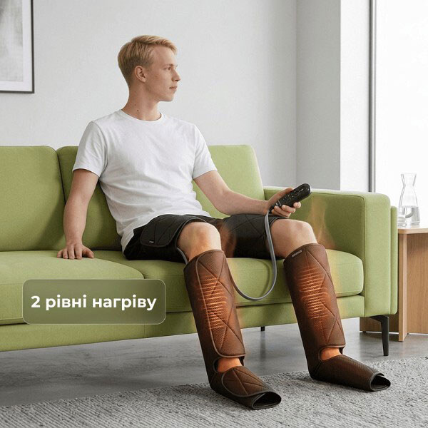 Компрессионный массажер для ног RENPHO Foot Calf and Thigh Air Massager RP-ALM079H-BK, Черный - № 5 Компрессионный массажер для ног RENPHO Foot Calf and Thigh Air Massager RP-ALM079H-BK, Черный - № 5
