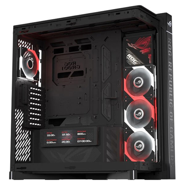 Корпус Asus ROG Cronox GR801 Curve TG, Черный - № 7 Корпус Asus ROG Cronox GR801 Curve TG, Черный - № 7