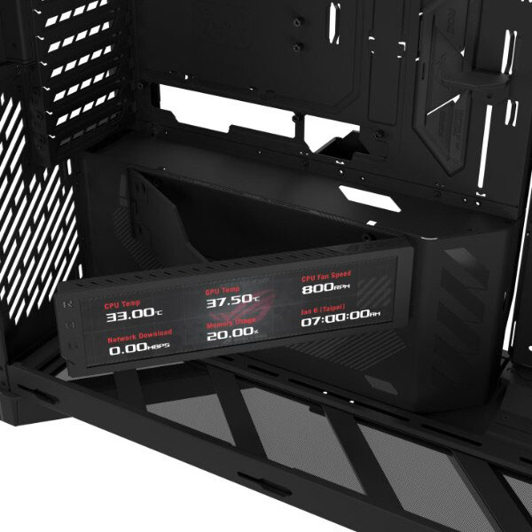 Корпус Asus ROG Cronox GR801 Curve TG, Черный - № 12 Корпус Asus ROG Cronox GR801 Curve TG, Черный - № 12