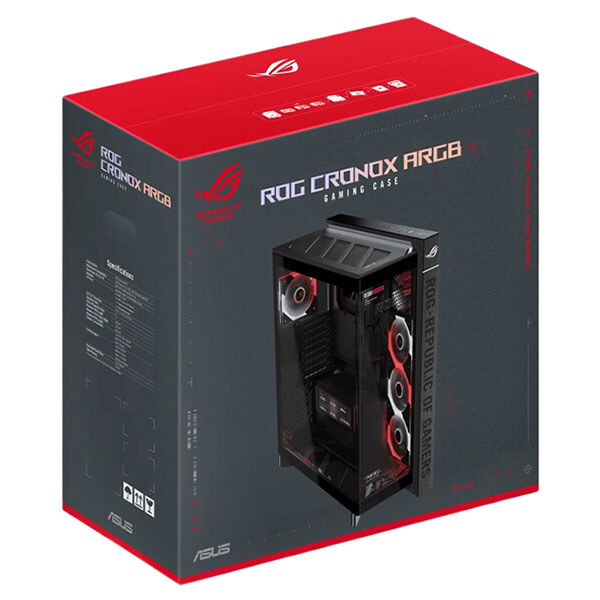 Корпус Asus ROG Cronox GR801 Curve TG, Черный - № 22 Корпус Asus ROG Cronox GR801 Curve TG, Черный - № 22