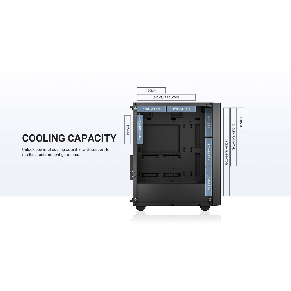 Корпус ID-Cooling Ware 300, Черный - № 18 Корпус ID-Cooling Ware 300, Черный - № 18