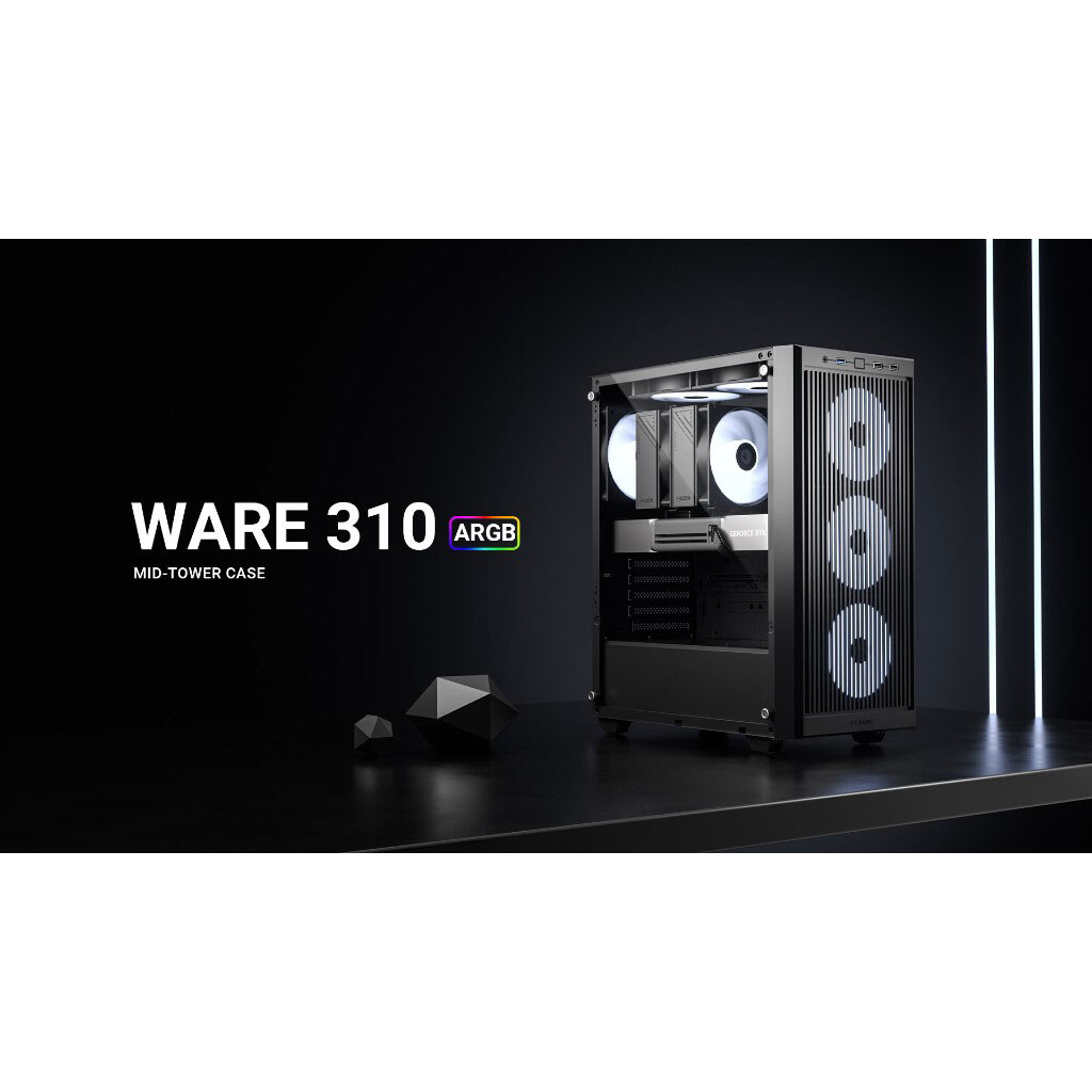 Корпус ID-Cooling Ware 310, Черный - № 13 Корпус ID-Cooling Ware 310, Черный - № 13