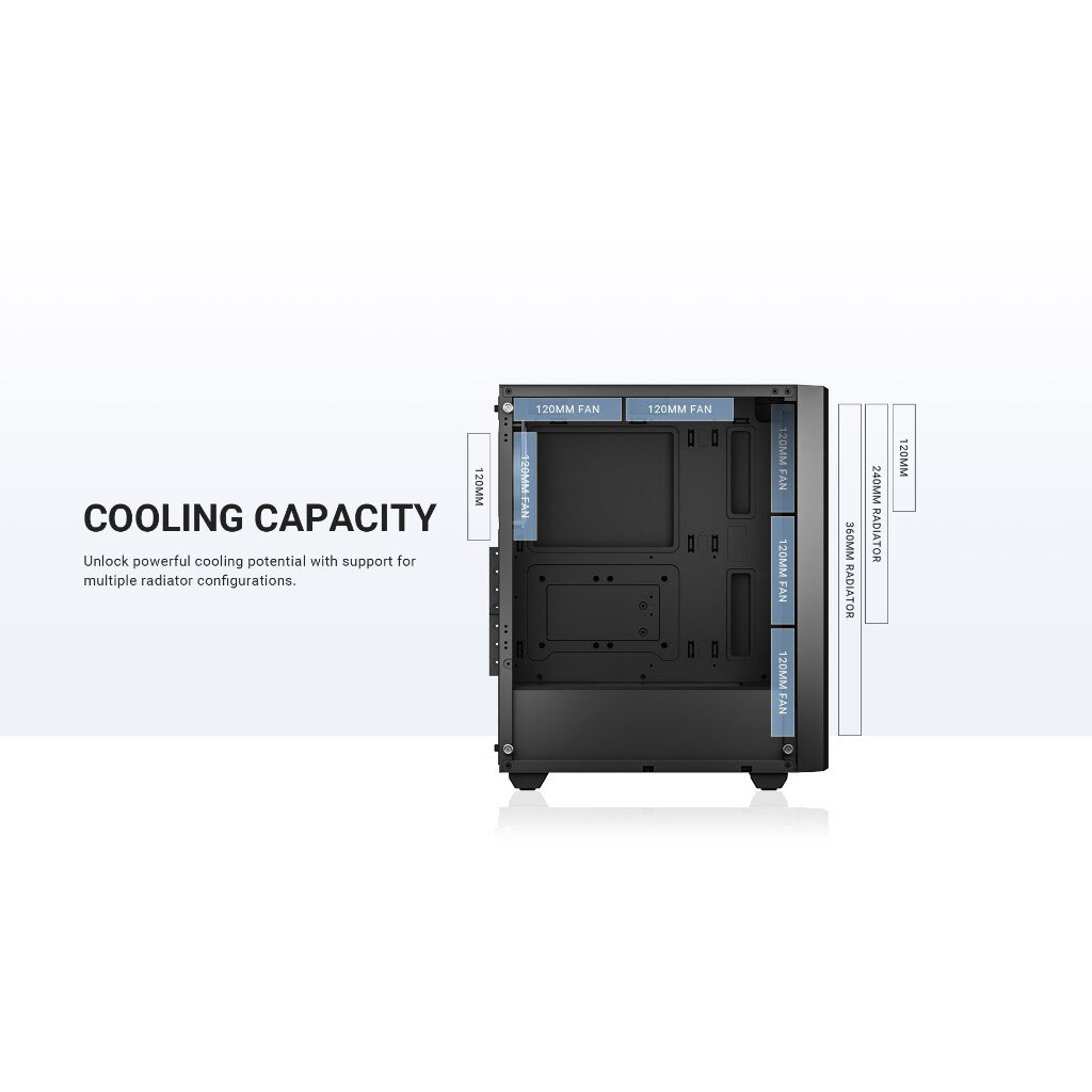 Корпус ID-Cooling Ware 310, Черный - № 17 Корпус ID-Cooling Ware 310, Черный - № 17