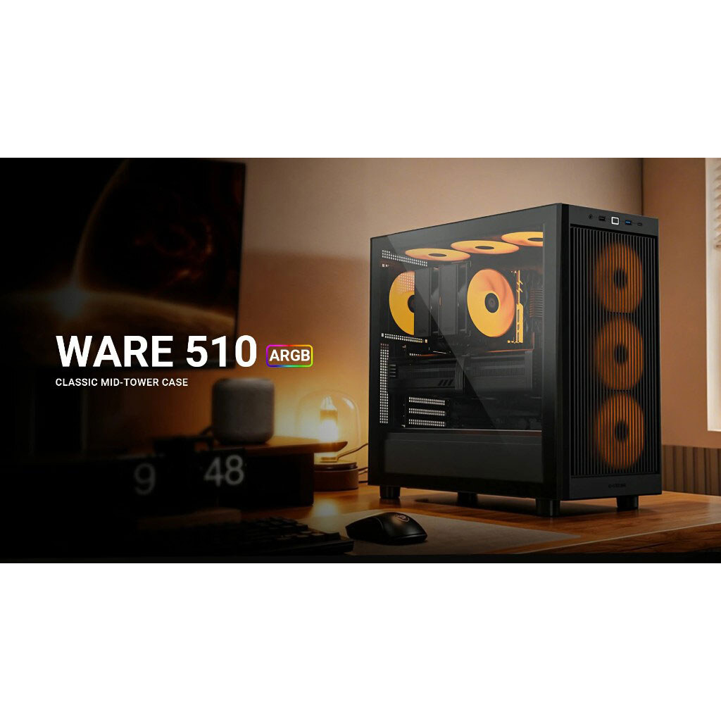 Корпус ID-Cooling Ware 510, Черный - № 13 Корпус ID-Cooling Ware 510, Черный - № 13