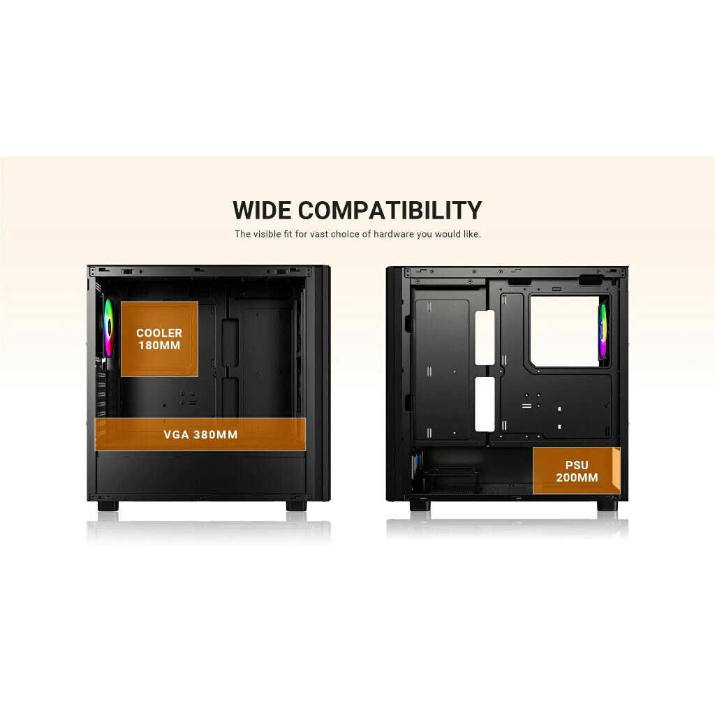 Корпус ID-Cooling Ware 510, Черный - № 16 Корпус ID-Cooling Ware 510, Черный - № 16