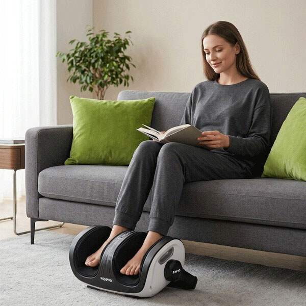 Массажер для ног RENPHO 2-in-1 Foot and Calf Massager R-D001R-WH, Белый - № 9 Массажер для ног RENPHO 2-in-1 Foot and Calf Massager R-D001R-WH, Белый - № 9